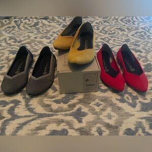 Rothy's Women's Flats - Navy, Yellow, and Red